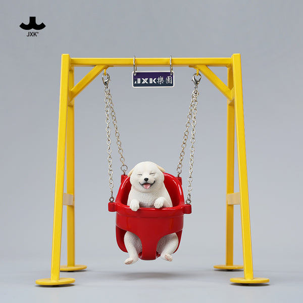 JXK 1/6蕩秋千的柴犬2.0 Shiba Inu Figurine on The Swing