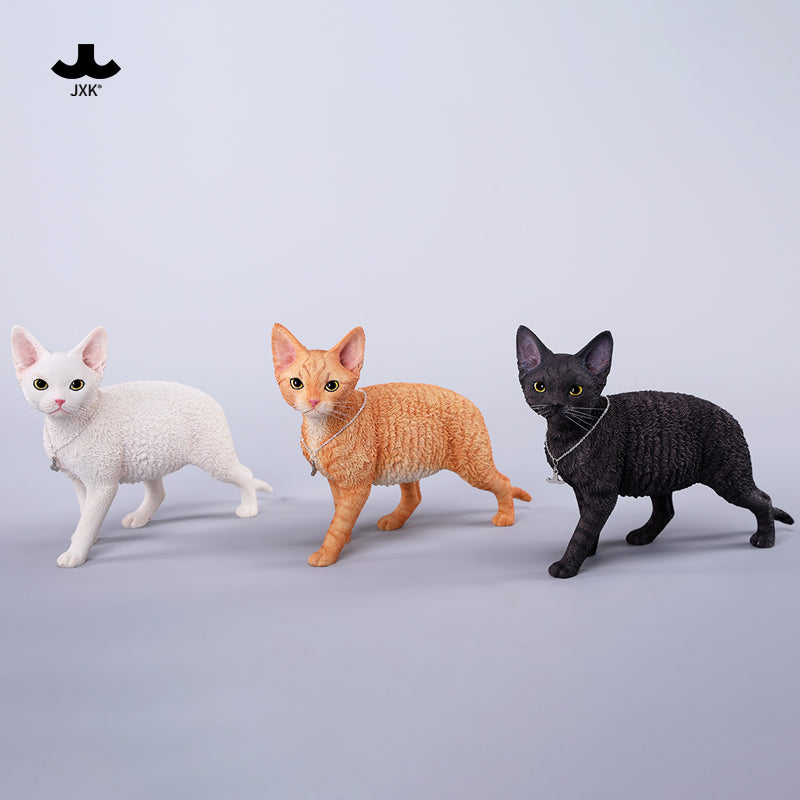 JXK 1/3德文卷毛貓3.0 1/3 Scale Devon Rex Cat – bidToys