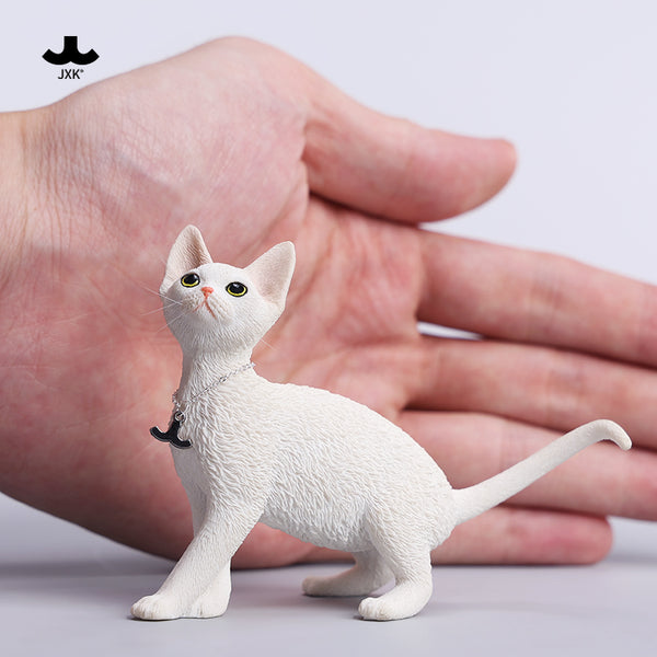 JXK 1/6德文卷毛貓4.0 1/6 Scale Devon Rex Cat Figurine V4