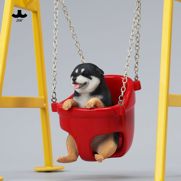 JXK 1/6蕩秋千的柴犬2.0 Shiba Inu Figurine on The Swing