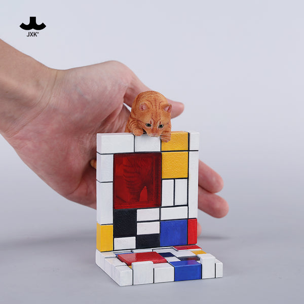 JXK 1/6爬墻貓 1/6 Scale Mondrian Wall-Climbing Cat Statue