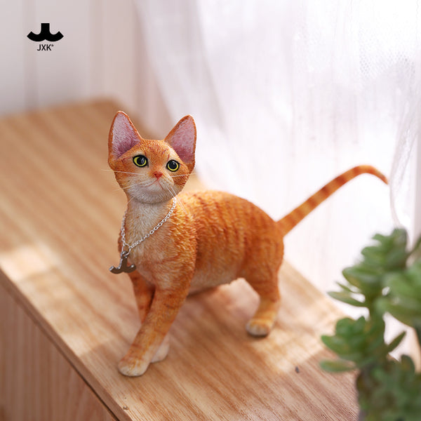 JXK 1/6德文卷毛貓4.0 1/6 Scale Devon Rex Cat Figurine V4