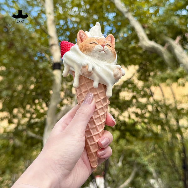 JXK 甜筒貓 Kitty Cone Figurine