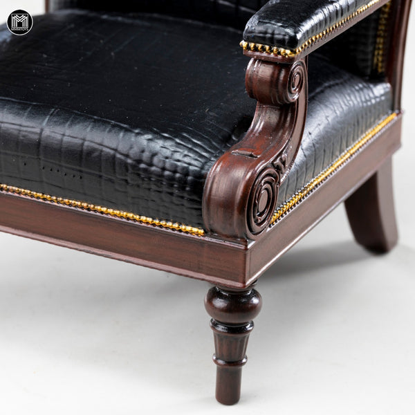MMMTOYS 1/12黑鱷紳士沙發椅 1/12Black Croc Gentleman Armchair (預購商品)