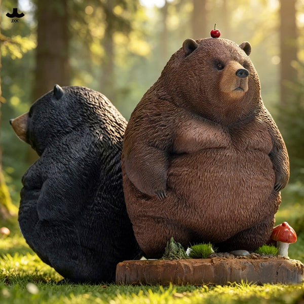 JXK 胖墩熊(純色棕熊和純色黑熊) Chubby Bear(Solid Brown Bear & Solid Black Bear)