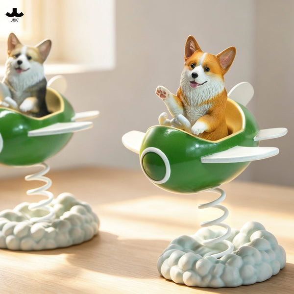JXK 飛基搖搖樂 Flying Corgi Wobbler (預購商品)