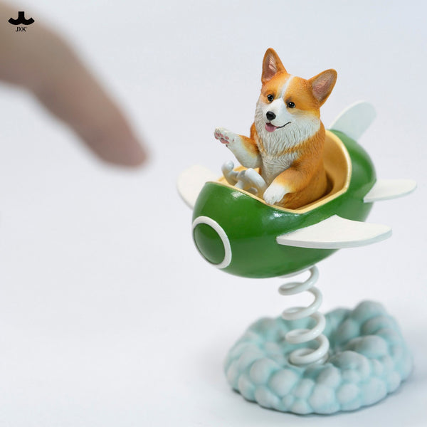JXK 飛基搖搖樂 Flying Corgi Wobbler (預購商品)