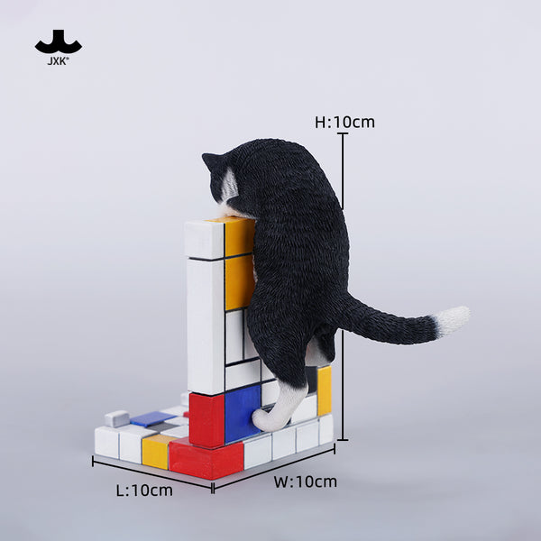 JXK 1/6爬墻貓 1/6 Scale Mondrian Wall-Climbing Cat Statue