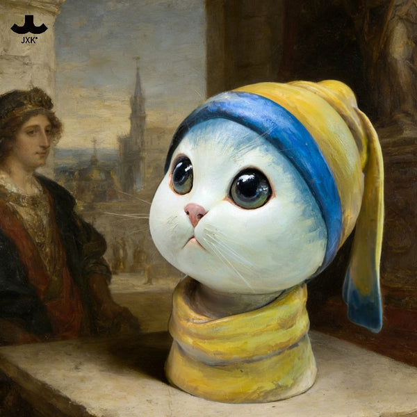 JXK 戴珍珠耳環的貓 Little Pearl Cat (預購商品)