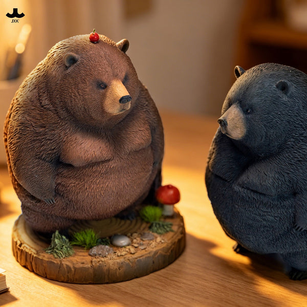 JXK 胖墩熊(純色棕熊和純色黑熊) Chubby Bear(Solid Brown Bear & Solid Black Bear)