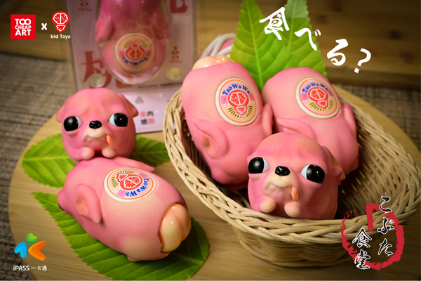 bid Toys X Too Cheap Art  桃娃娃立體造型一卡通