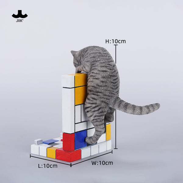 JXK 1/6爬墻貓 1/6 Scale Mondrian Wall-Climbing Cat Statue