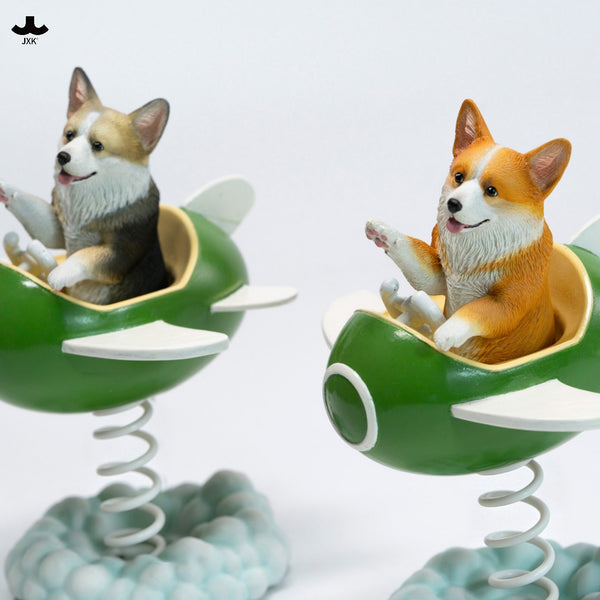 JXK 飛基搖搖樂 Flying Corgi Wobbler (預購商品)