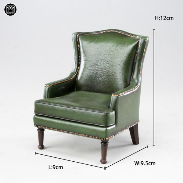 MMMTOYS 1/12墨綠俱樂部沙發椅 1/12Dark Green Club Armchair (預購商品)