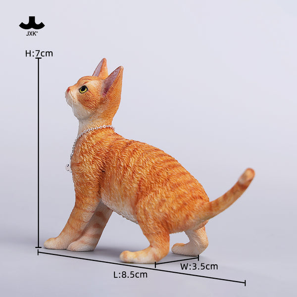 JXK 1/6德文卷毛貓4.0 1/6 Scale Devon Rex Cat Figurine V4