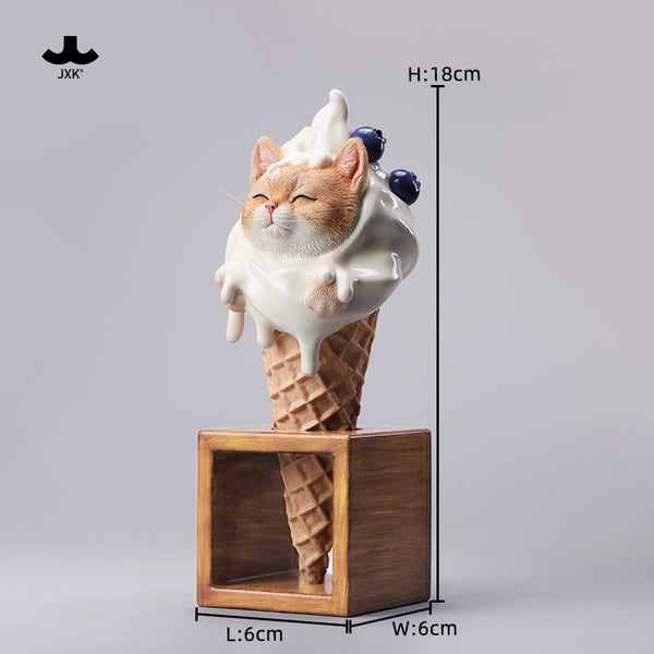 JXK 甜筒貓 Kitty Cone Figurine