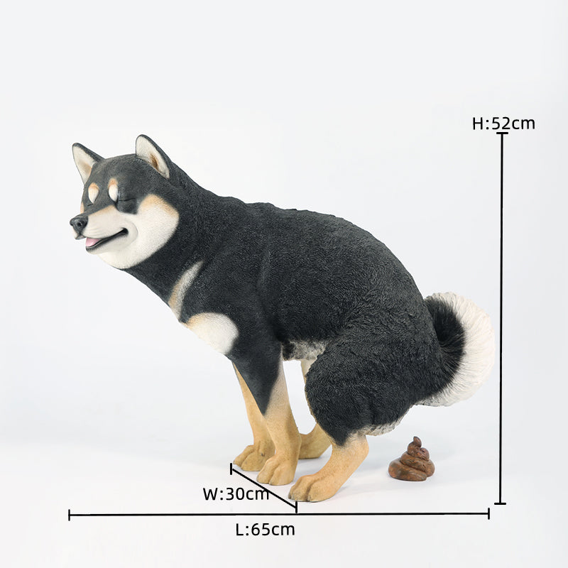 JXK 1/1拉屎柴犬1/1Half Squatting Shiba Inu – bidToys