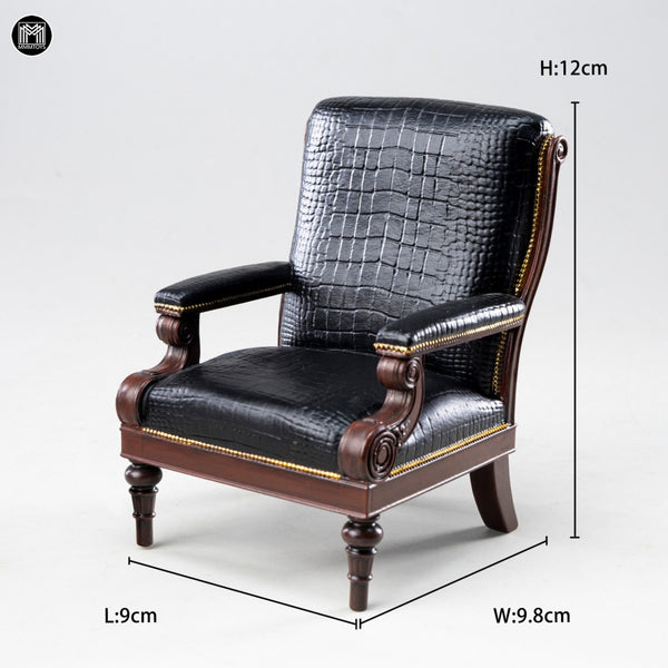 MMMTOYS 1/12黑鱷紳士沙發椅 1/12Black Croc Gentleman Armchair (預購商品)