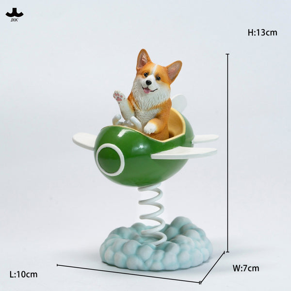 JXK 飛基搖搖樂 Flying Corgi Wobbler (預購商品)