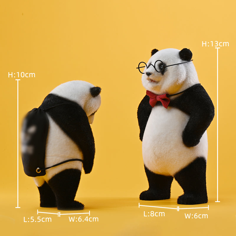 JXK 植毛熊貓2.0 Flocking panda2.0 – bidToys