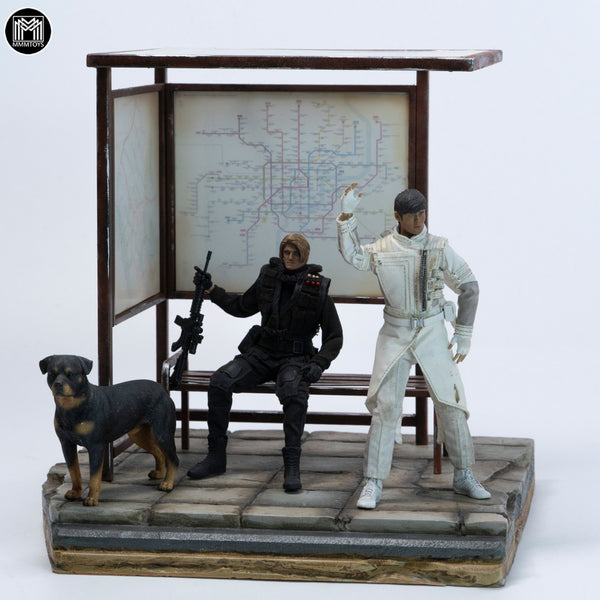 MMMTOYS 1/12公交站台 1/12 Bus Stop Diorama (預購商品)