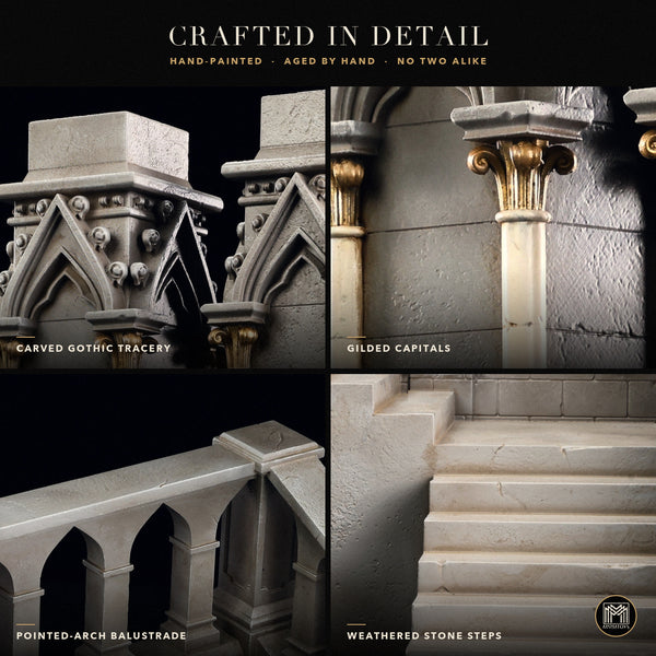 MMMTOYS 1/12哥德教堂階梯地台 1/12 Gothic Cathedral Staircase Display Base (預購商品)