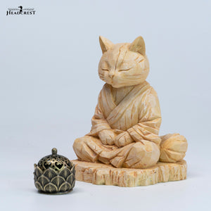 猫hotaru出品中 JXK 木刻禪貓Zen Cat Woodcarving (預購商品) – bidToys