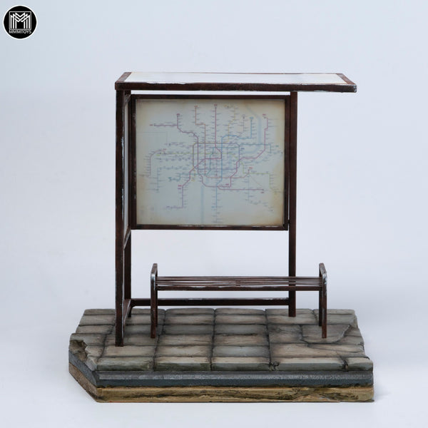 MMMTOYS 1/12公交站台 1/12 Bus Stop Diorama (預購商品)