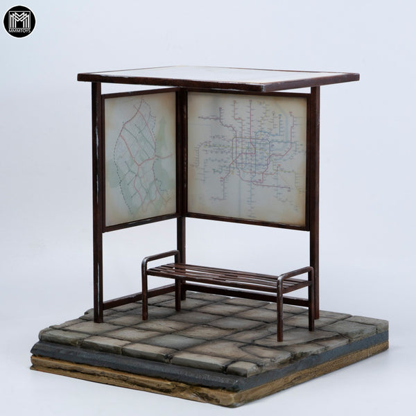 MMMTOYS 1/12公交站台 1/12 Bus Stop Diorama (預購商品)