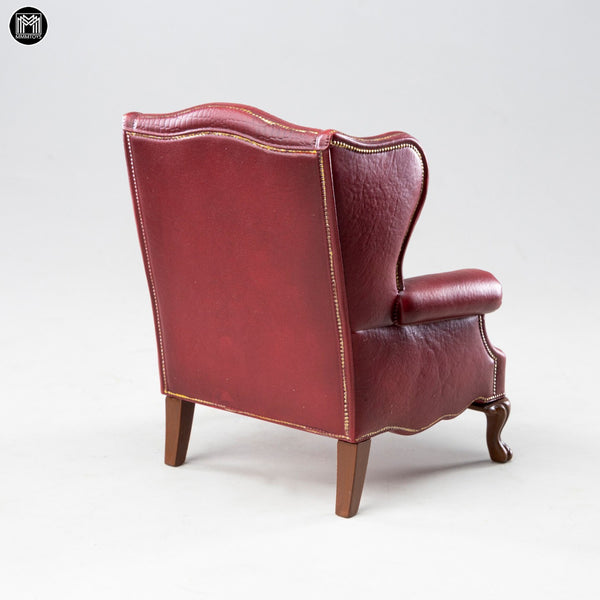 MMMTOYS 1/12酒紅莊園沙發椅 1/12 Burgundy Manor Armchair (預購商品)