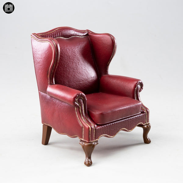 MMMTOYS 1/12酒紅莊園沙發椅 1/12 Burgundy Manor Armchair (預購商品)