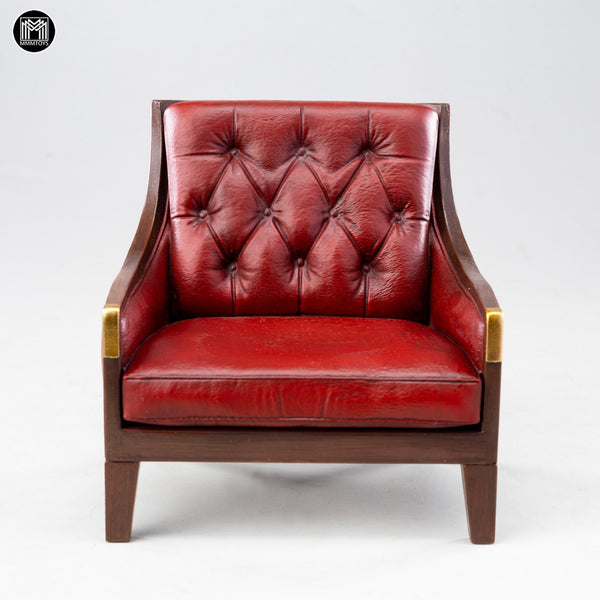 MMMTOYS 1/12紅色切斯特沙發椅 1/12Red Chesterfield Armchair (預購商品)