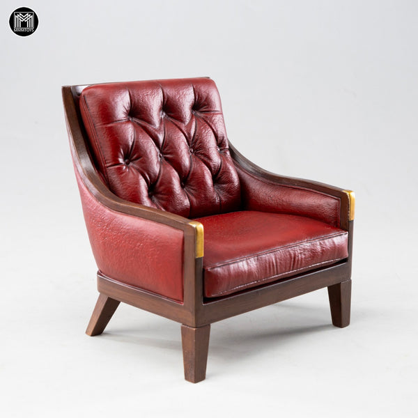 MMMTOYS 1/12紅色切斯特沙發椅 1/12Red Chesterfield Armchair (預購商品)