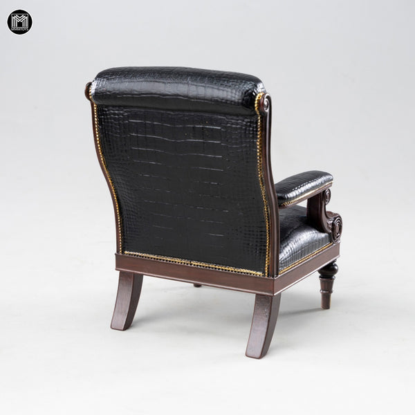 MMMTOYS 1/12黑鱷紳士沙發椅 1/12Black Croc Gentleman Armchair (預購商品)