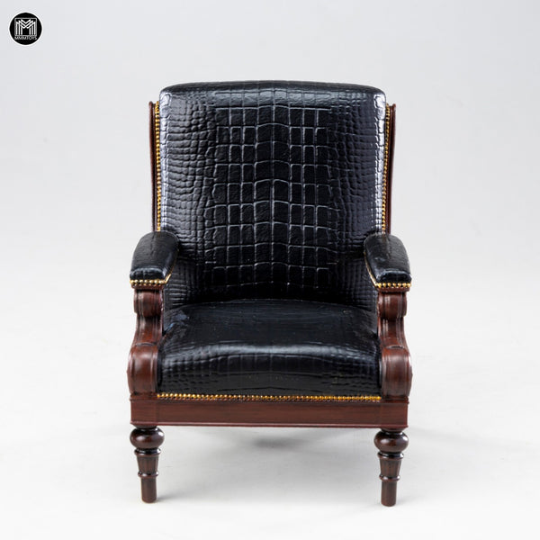 MMMTOYS 1/12黑鱷紳士沙發椅 1/12Black Croc Gentleman Armchair (預購商品)