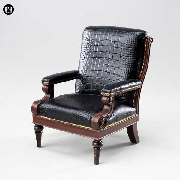 MMMTOYS 1/12黑鱷紳士沙發椅 1/12Black Croc Gentleman Armchair (預購商品)