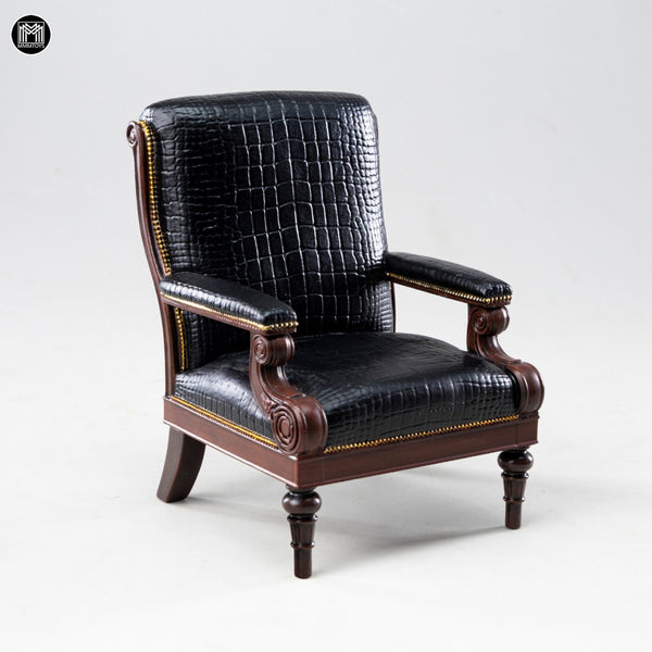 MMMTOYS 1/12黑鱷紳士沙發椅 1/12Black Croc Gentleman Armchair (預購商品)