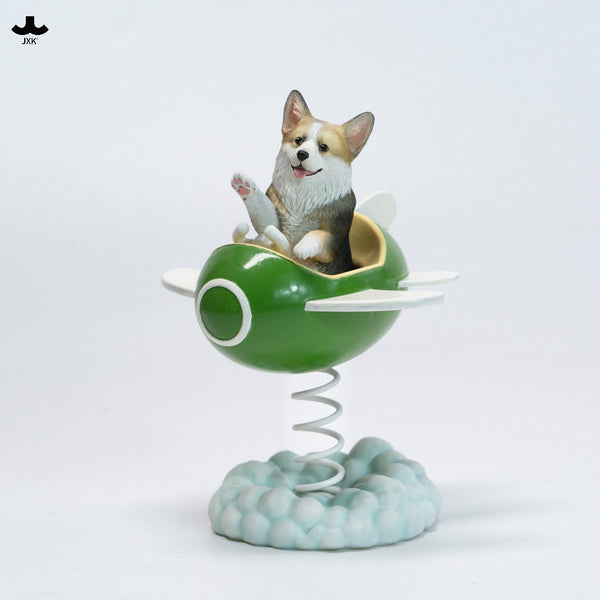 JXK 飛基搖搖樂 Flying Corgi Wobbler (預購商品)