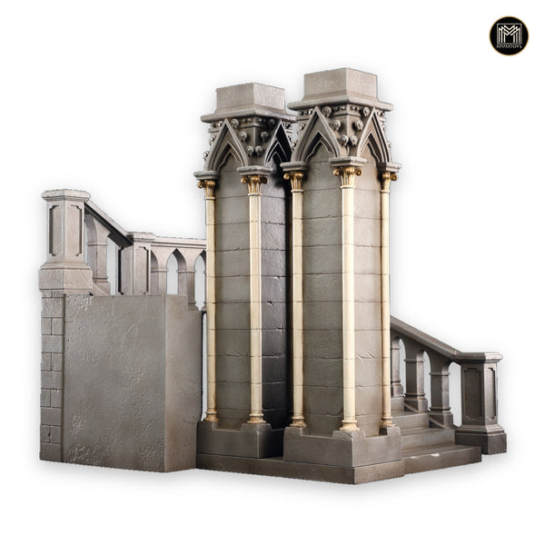 MMMTOYS 1/12哥德教堂階梯地台 1/12 Gothic Cathedral Staircase Display Base (預購商品)