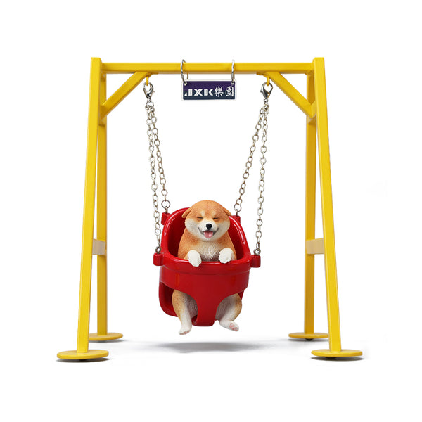 JXK 1/6蕩秋千的柴犬2.0 Shiba Inu Figurine on The Swing