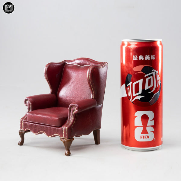 MMMTOYS 1/12酒紅莊園沙發椅 1/12 Burgundy Manor Armchair (預購商品)