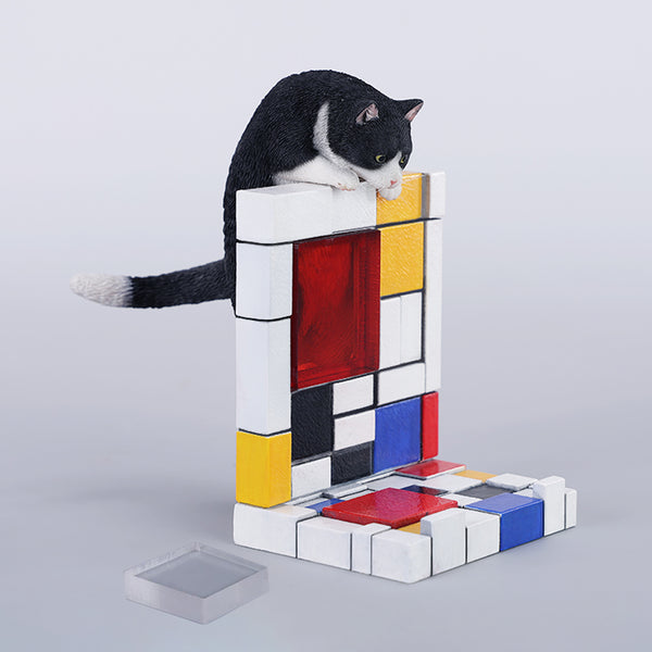 JXK 1/6爬墻貓 1/6 Scale Mondrian Wall-Climbing Cat Statue