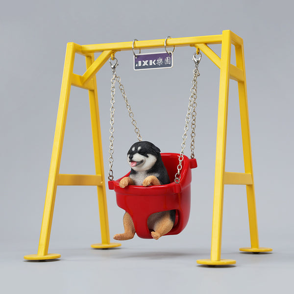 JXK 1/6蕩秋千的柴犬2.0 Shiba Inu Figurine on The Swing