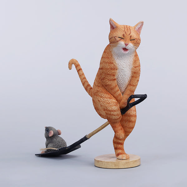 JXK 1/6卡襠貓2.0 1/6 Scale Folded Eared Cat Figurine V2