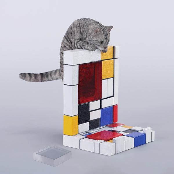 JXK 1/6爬墻貓 1/6 Scale Mondrian Wall-Climbing Cat Statue