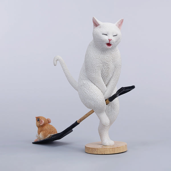 JXK 1/6卡襠貓2.0 1/6 Scale Folded Eared Cat Figurine V2