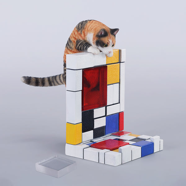 JXK 1/6爬墻貓 1/6 Scale Mondrian Wall-Climbing Cat Statue