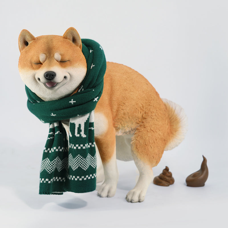 JXK 1/1拉屎柴犬1/1Half Squatting Shiba Inu – bidToys