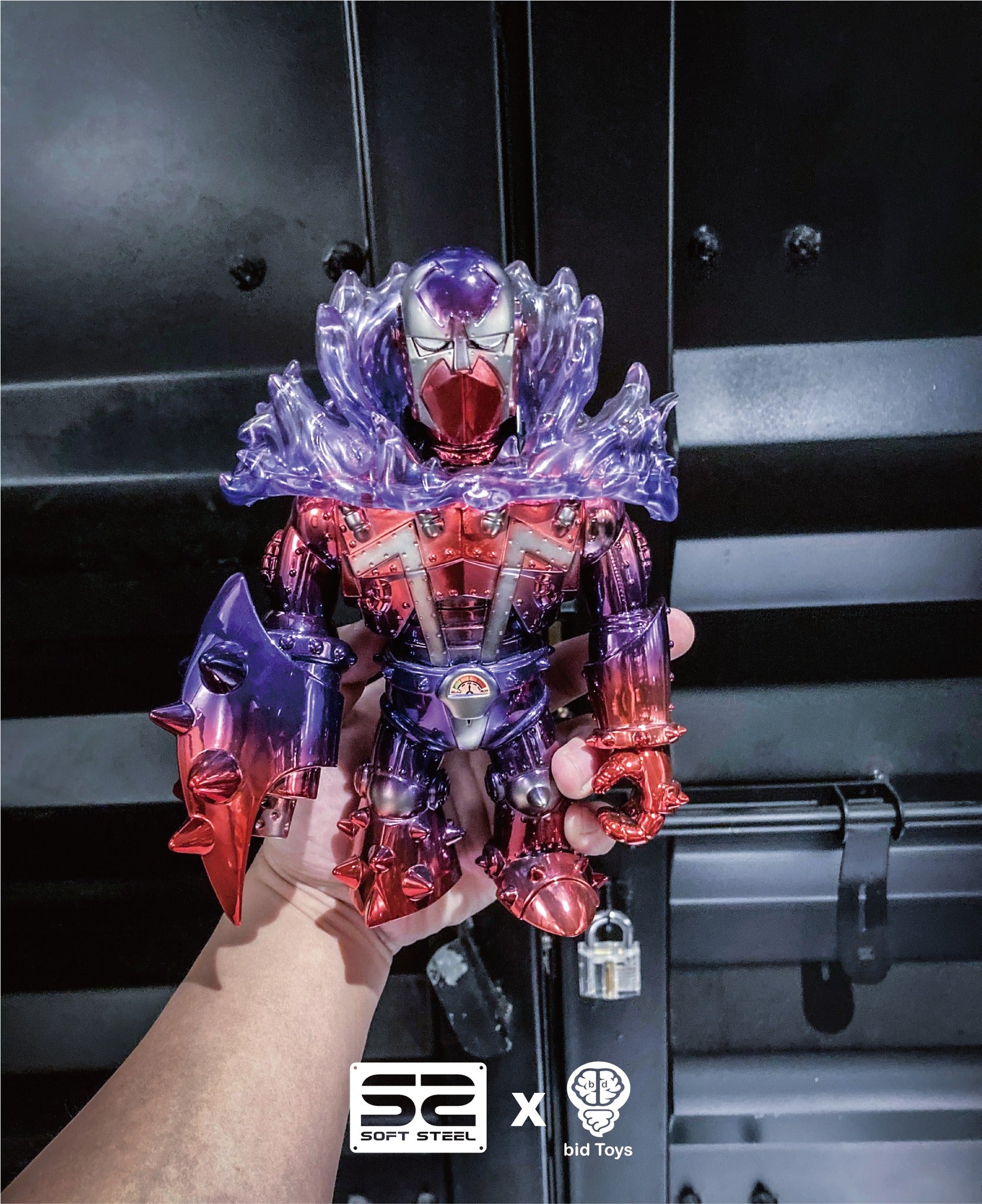 SOFT STEEL X bid Toys 閃靈機甲電燄Spawnbot-lightning flame