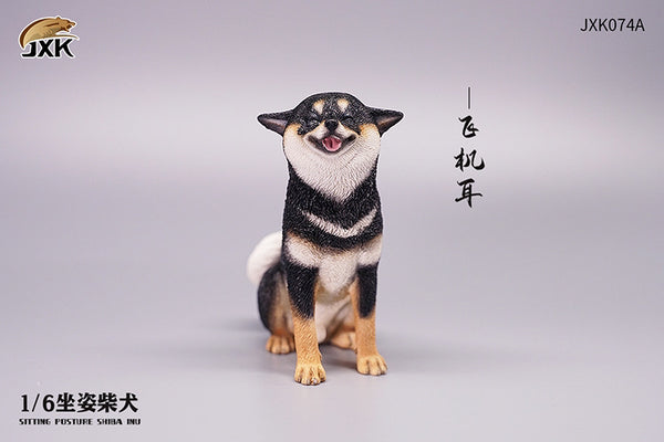 JXK 1/6柴犬 坐姿 / 飛機耳 / 微笑坐姿 Shiba Inu Sitting posture / Airplane Ear / Sitting posture and smiling